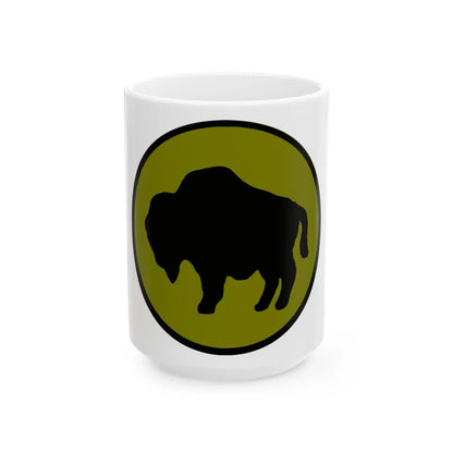 US 92nd Infantry Division (U.S. Army) White Coffee Mug-15oz-Go Mug Yourself