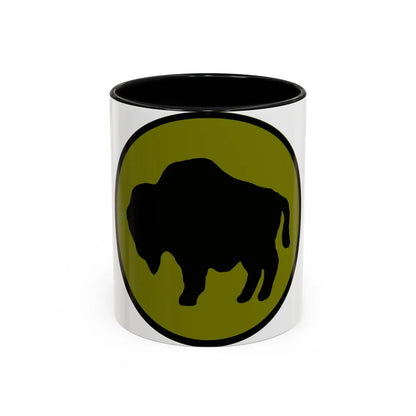 US 92nd Infantry Division (U.S. Army) Accent Coffee Mug 11oz Black - Go Mug Yourself