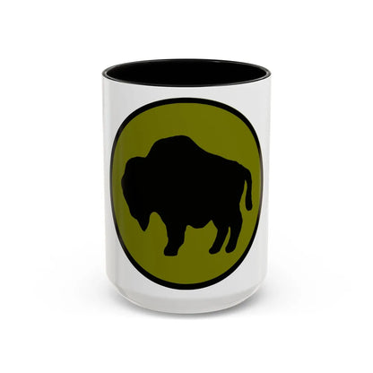 US 92nd Infantry Division (U.S. Army) Accent Coffee Mug 15oz Black - Go Mug Yourself