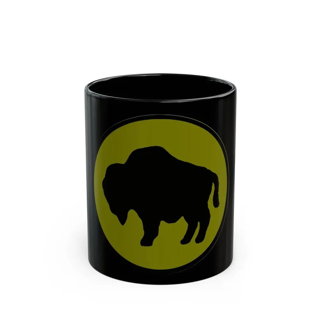 US 92nd Infantry Division (U.S. Army) Black Coffee Mug 11oz - Go Mug Yourself