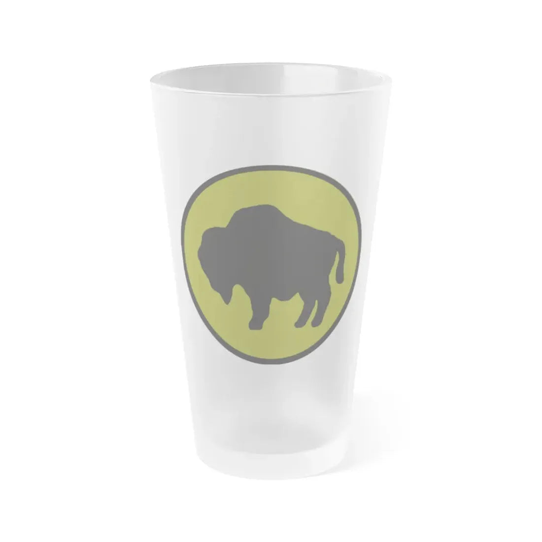 US 92nd Infantry Division (U.S. Army) Frosted Pint Glass 16oz Default Title - Go Mug Yourself