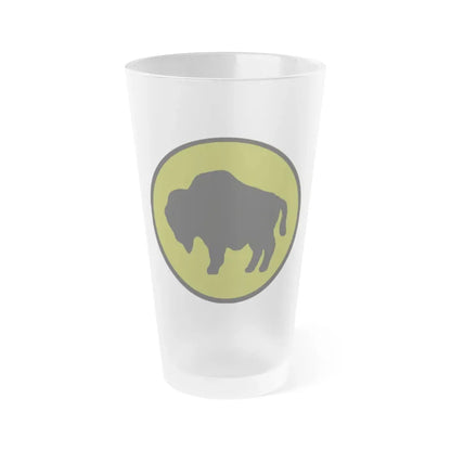 US 92nd Infantry Division (U.S. Army) Frosted Pint Glass 16oz Default Title - Go Mug Yourself