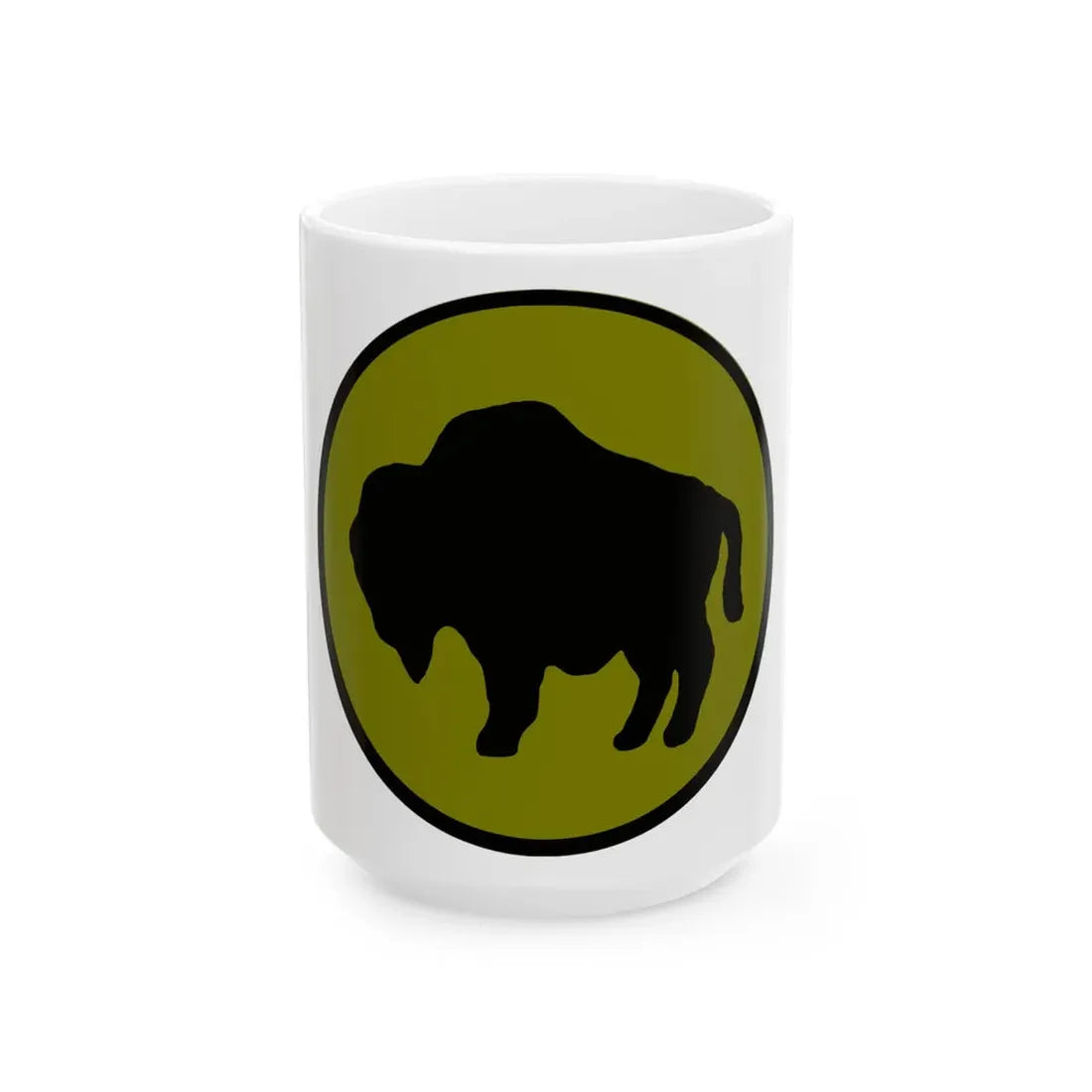 US 92nd Infantry Division (U.S. Army) White Coffee Mug 15oz - Go Mug Yourself