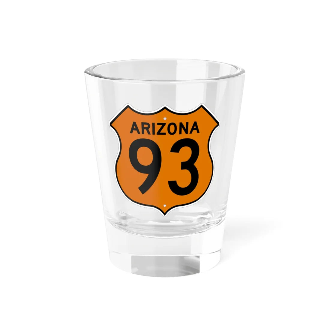 US 93 Arizona 1956 North (Arizona) (Road Sign) Shot Glass 1.5oz 1.5oz - Go Mug Yourself