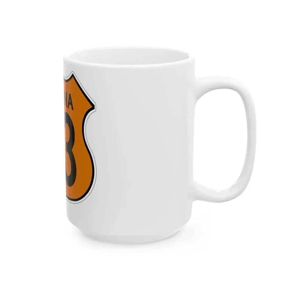 US 93 Arizona 1956 North (Arizona) (Road Sign) White Coffee Mug - Go Mug Yourself