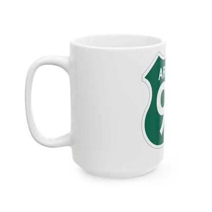US 93 Arizona 1956 South (Arizona) (Road Sign) White Coffee Mug - Go Mug Yourself