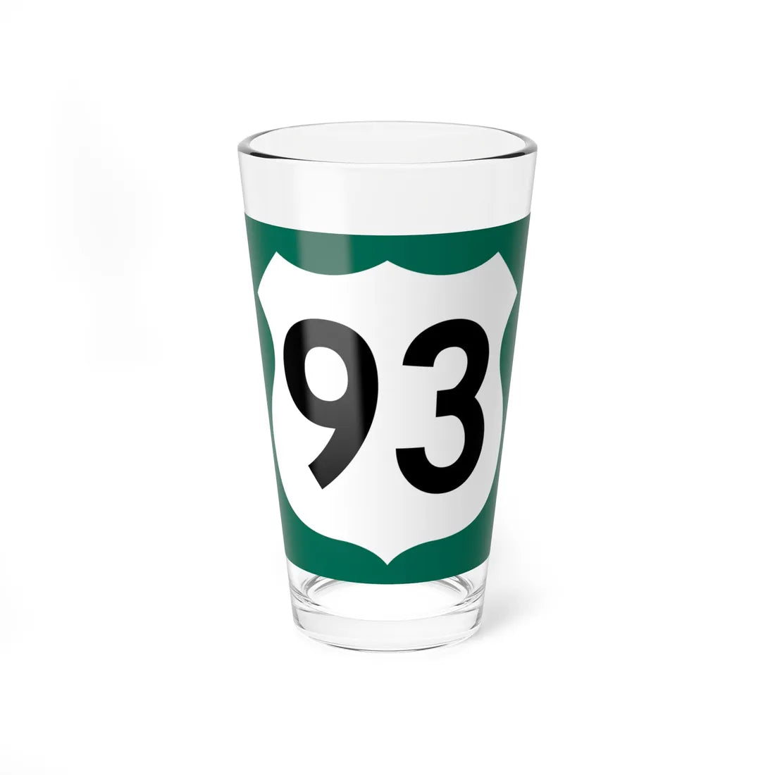 US 93 AZ 1960 south (Arizona) (Road Sign) Pint Glass 16oz - Go Mug Yourself