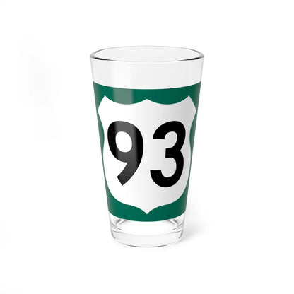 US 93 AZ 1960 south (Arizona) (Road Sign) Pint Glass 16oz - Go Mug Yourself