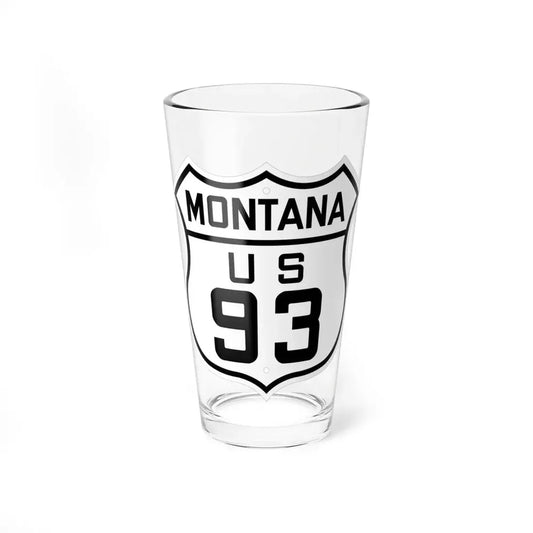 US 93 Montana 1926 (Montana) (Road Sign) Pint Glss 16oz 16oz - Go Mug Yourself