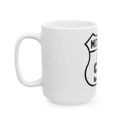 US 93 Montana 1926 (Montana) (Road Sign) White Coffee Mug - Go Mug Yourself