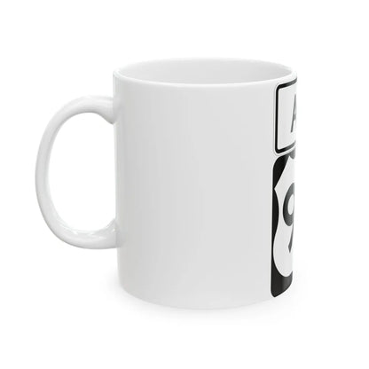 US 95 Alt (Nevada) (Road Sign) White Coffee Mug - Go Mug Yourself
