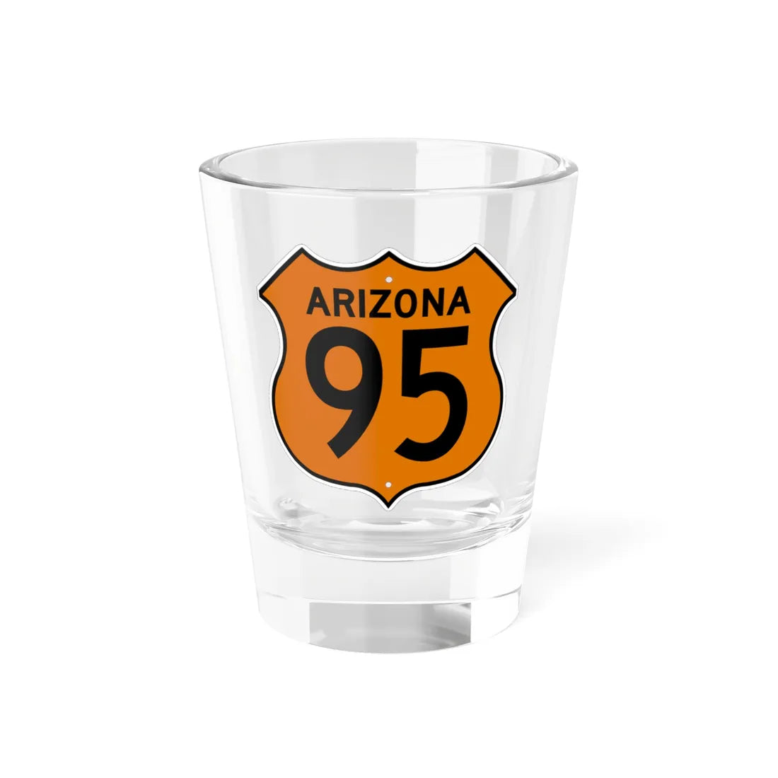 US 95 Arizona 1956 North (Arizona) (Road Sign) Shot Glass 1.5oz 1.5oz - Go Mug Yourself
