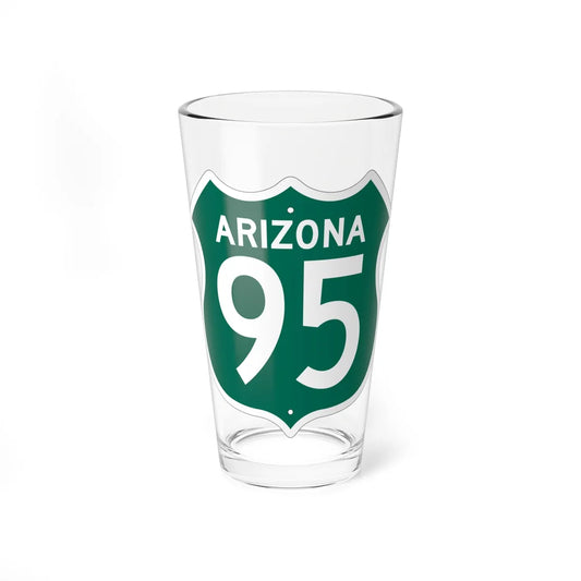 US 95 Arizona 1956 South (Arizona) (Road Sign) Pint Glass 16oz 16oz - Go Mug Yourself