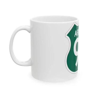 US 95 Arizona 1956 South (Arizona) (Road Sign) White Coffee Mug - Go Mug Yourself