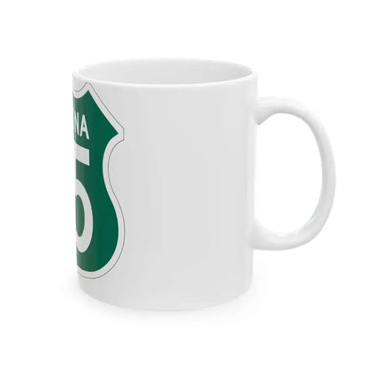US 95 Arizona 1956 South (Arizona) (Road Sign) White Coffee Mug - Go Mug Yourself