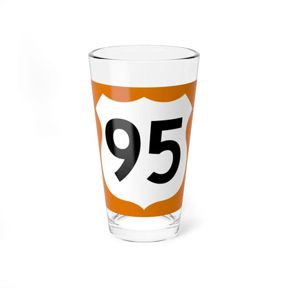 US 95 AZ 1960 north (Arizona) (Road Sign) Pint Glass 16oz 16oz - Go Mug Yourself