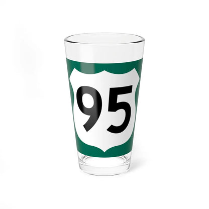 US 95 AZ 1960 south (Arizona) (Road Sign) Pint Glass 16oz 16oz - Go Mug Yourself