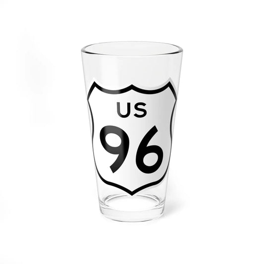 US 96 1961 cutout (California) (Road Sign) Pint Glass 16oz 16oz - Go Mug Yourself