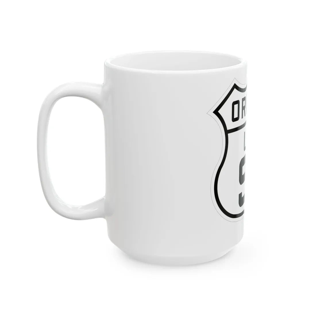 US 97 Oregon 1926 (Oregon) (Road Sign) White Coffee Mug - Go Mug Yourself
