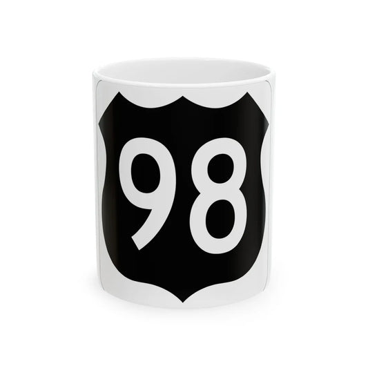 US 98 FL (Florida) (Road Sign) White Coffee Mug 11oz - Go Mug Yourself