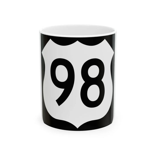 US 98 FL reversed (Florida) (Road Sign) White Coffee Mug 11oz - Go Mug Yourself