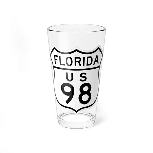 US 98 Florida 1948 (Florida) (Road Sign) Pint Glass 16oz 16oz - Go Mug Yourself