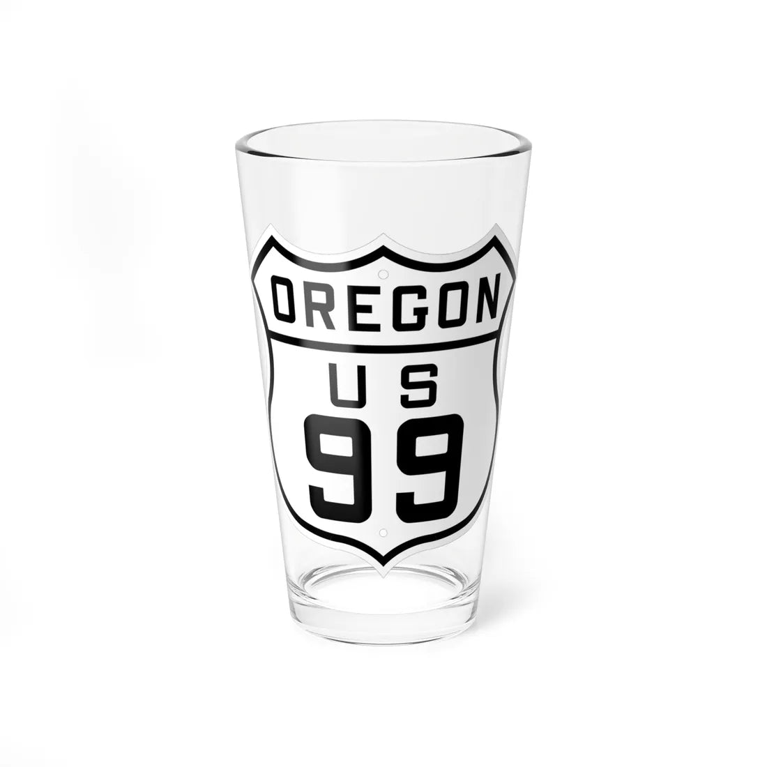 US 99 Oregon 1926 (Oregon) (Road Sign) Pint Glass 16oz 16oz - Go Mug Yourself