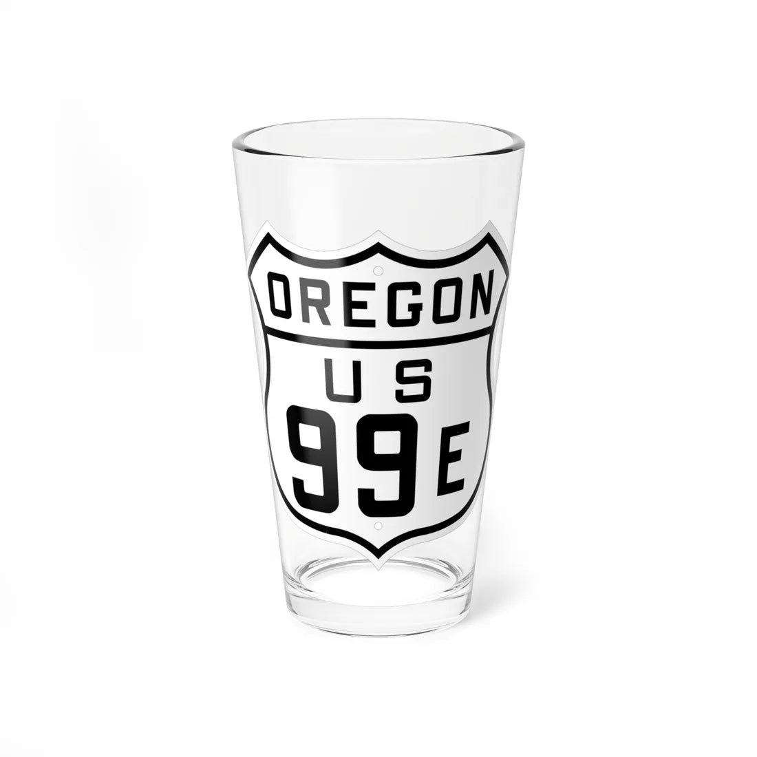 US 99E Oregon 1926 (Oregon) (Road Sign) Pint Glass 16oz 16oz - Go Mug Yourself