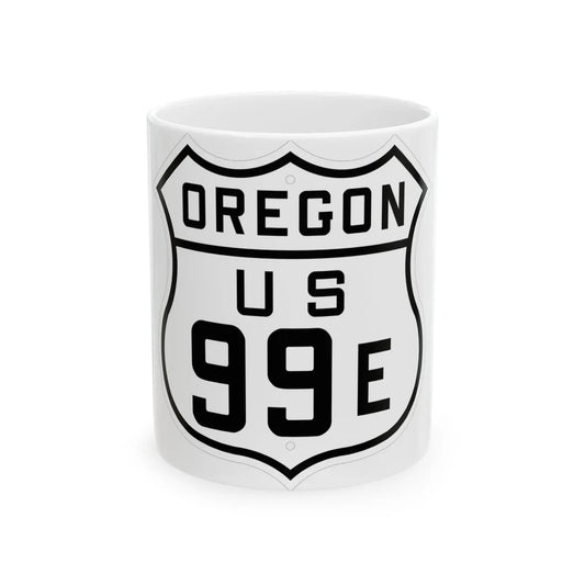 US 99E Oregon 1926 (Oregon) (Road Sign) White Coffee Mug 11oz - Go Mug Yourself