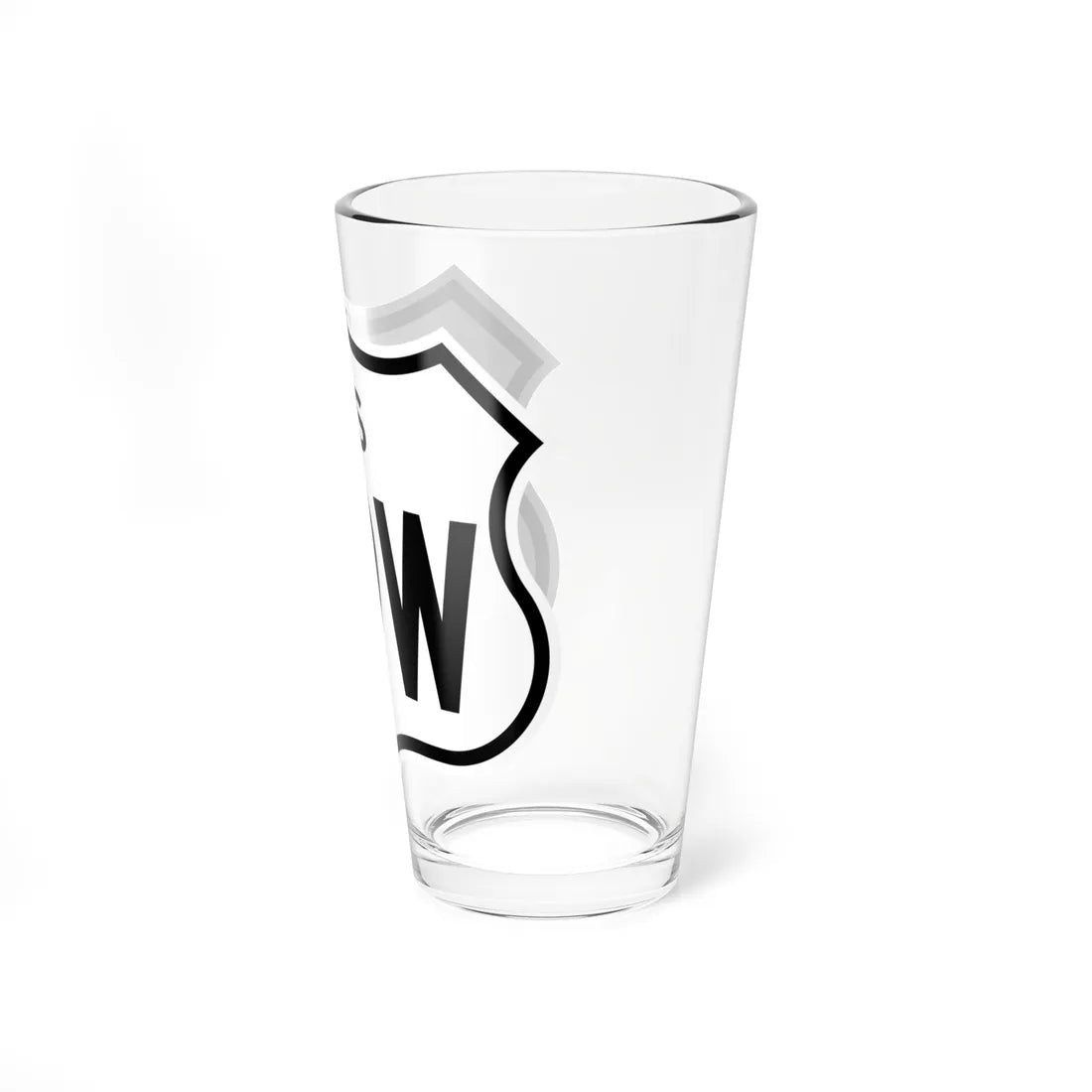 US 99W 1961 cutout (California) (Road Sign) Pint Glass 16oz - Go Mug Yourself