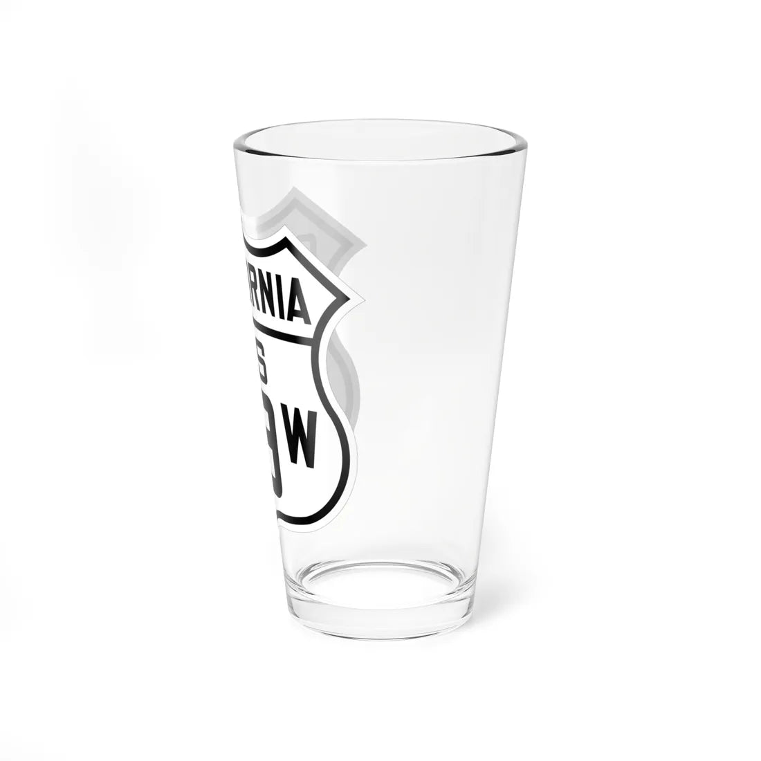 US 99W California 1926 (California) (Road Sign) Pint Glass 16oz - Go Mug Yourself
