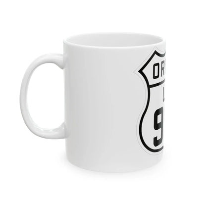 US 99W Oregon 1926 (Oregon) (Road Sign) White Coffee Mug - Go Mug Yourself