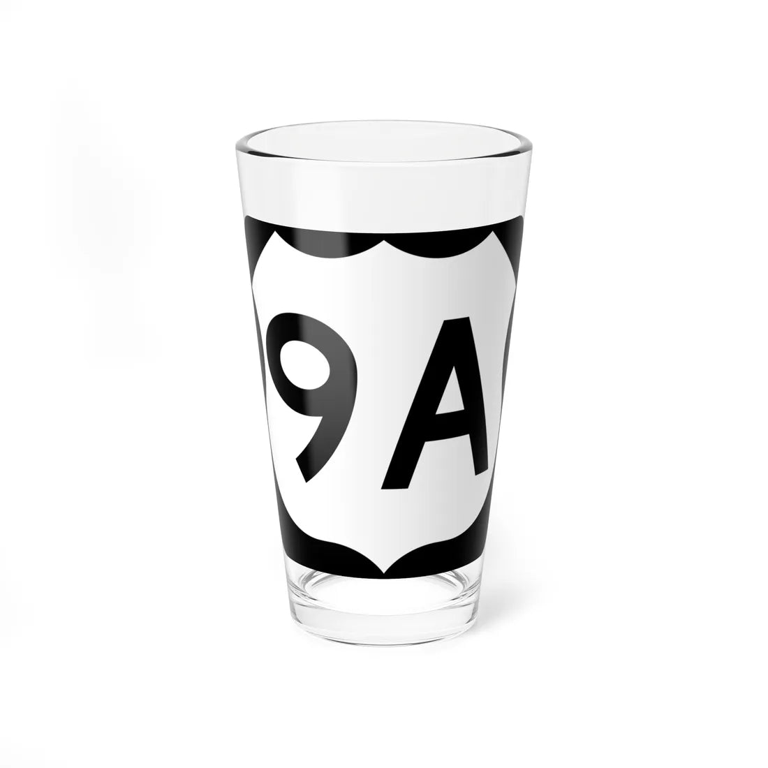 US 9A (New Jersey) (Road Sign) Pint Glass 16oz 16oz - Go Mug Yourself