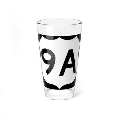 US 9A (New Jersey) (Road Sign) Pint Glass 16oz 16oz - Go Mug Yourself