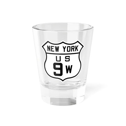 US 9W New York 1926 (New York) (Road Sign) Shot Glass 1.5oz 1.5oz - Go Mug Yourself