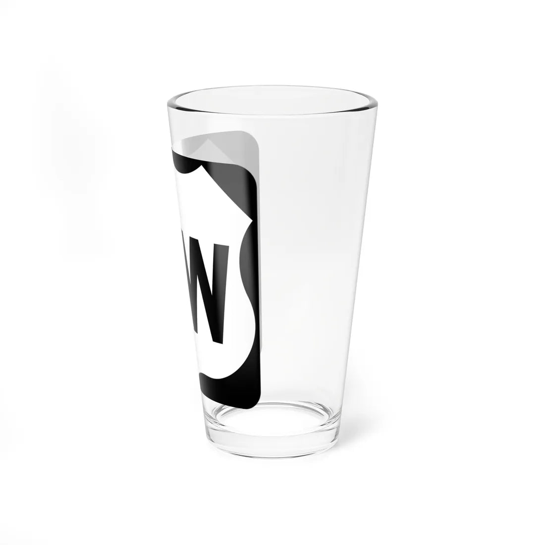 US 9W NY (New York) (Road Sign) Pint Glass 16oz - Go Mug Yourself