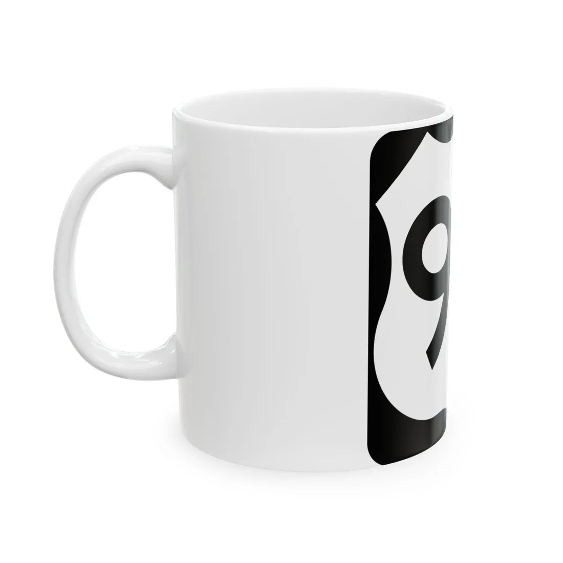 US 9W NY (New York) (Road Sign) White Coffee Mug - Go Mug Yourself