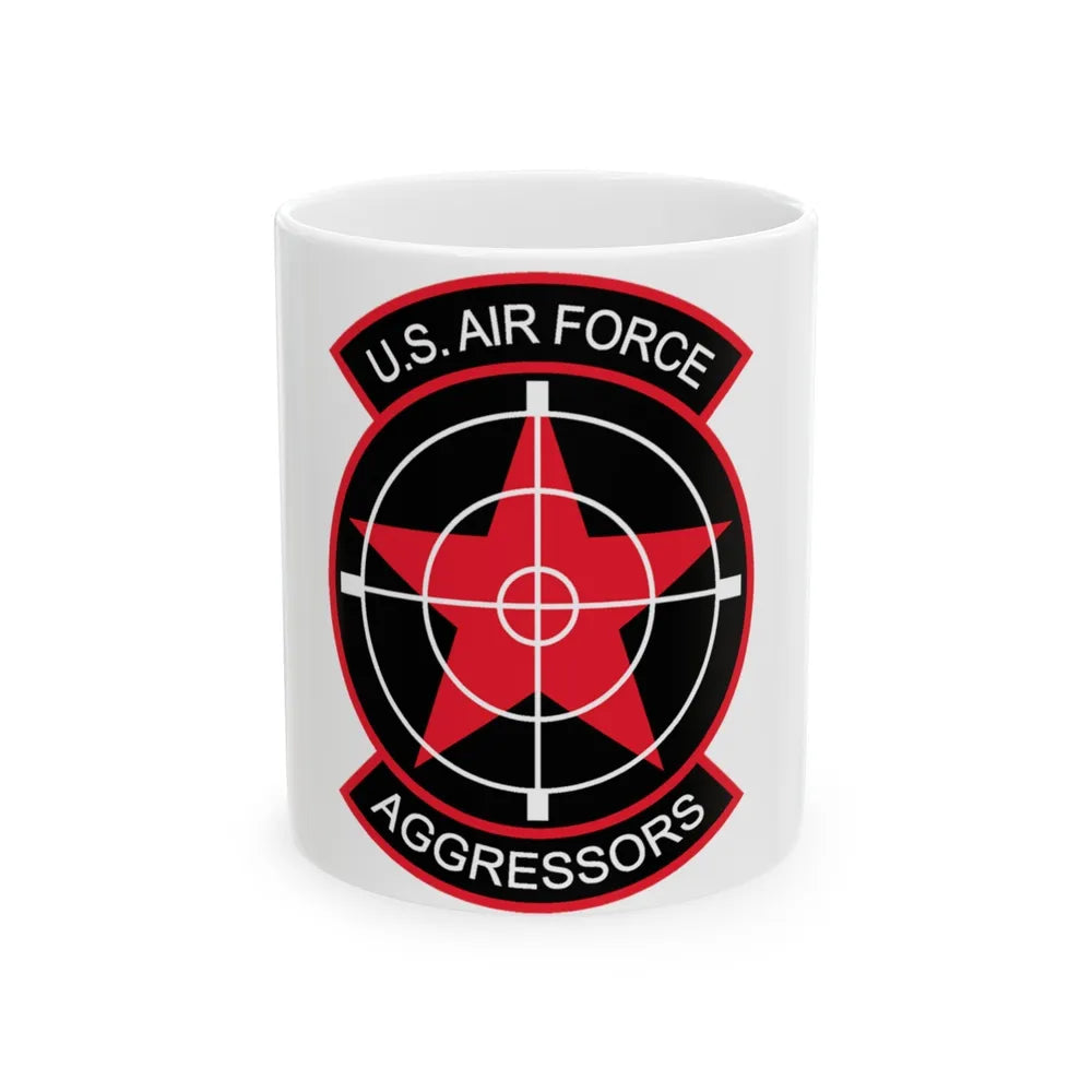 US Air Force Aggressors (U.S. Air Force) White Coffee Mug-11oz-Go Mug Yourself