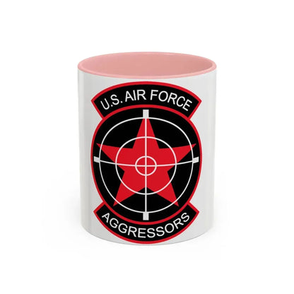 US Air Force Aggressors (U.S. Air Force) Accent Coffee Mug 11oz Pink - Go Mug Yourself