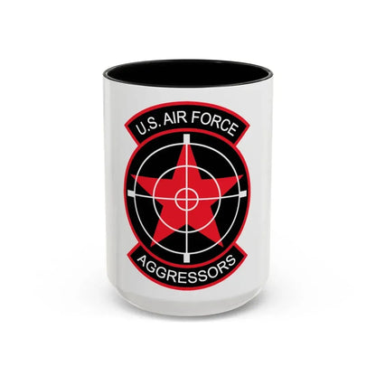 US Air Force Aggressors (U.S. Air Force) Accent Coffee Mug 15oz Black - Go Mug Yourself