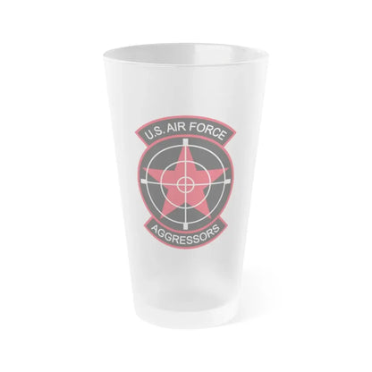 US Air Force Aggressors (U.S. Air Force) Frosted Pint Glass 16oz Default Title - Go Mug Yourself