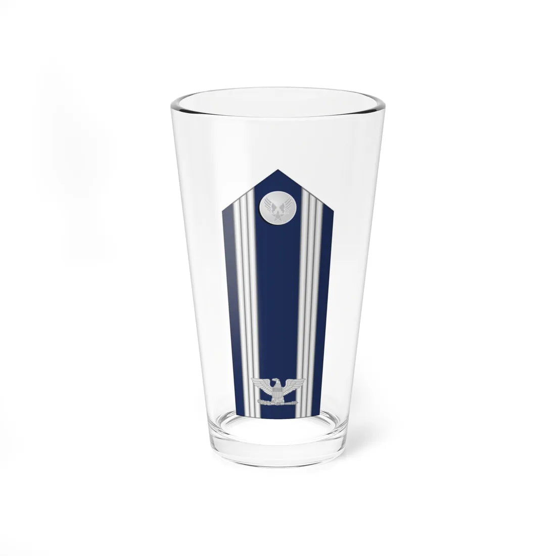 US Air force O6 mess (United States) (Military Rank) Pint Glass 16oz 16oz - Go Mug Yourself