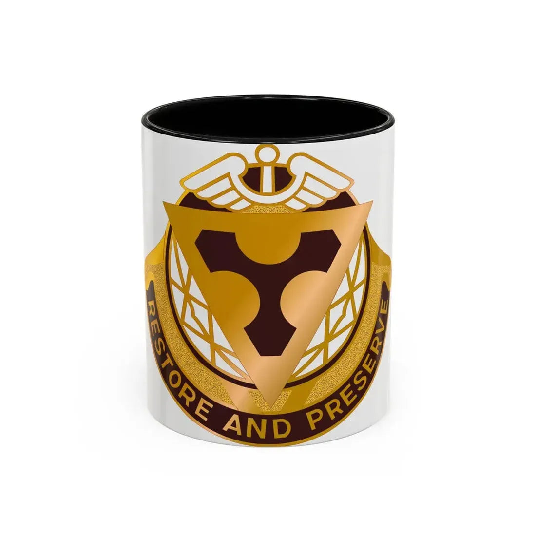 US Area Dental Laboratory Fort Sam Houston (U.S. Army) Accent Coffee Mug 11oz Black - Go Mug Yourself