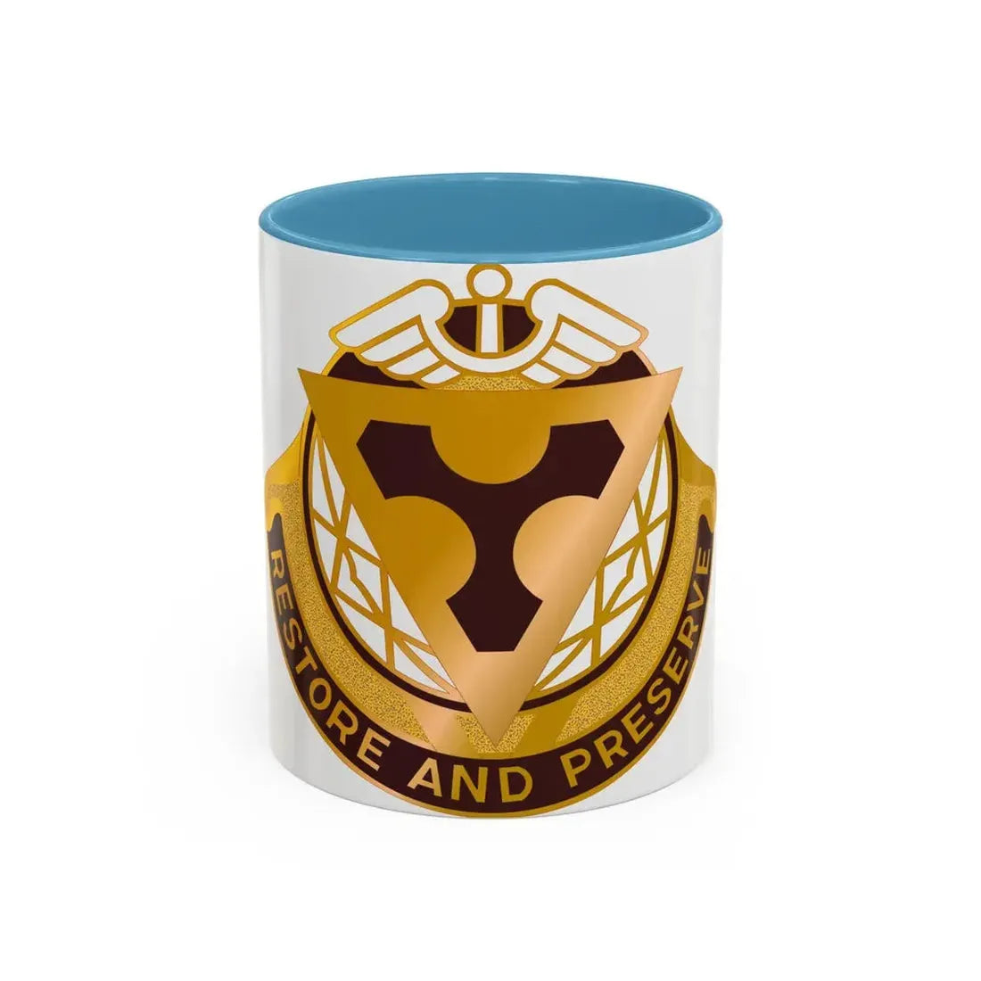 US Area Dental Laboratory Fort Sam Houston (U.S. Army) Accent Coffee Mug 11oz Light Blue - Go Mug Yourself