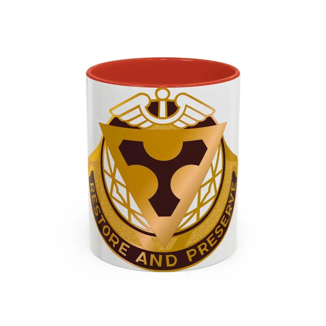 US Area Dental Laboratory Fort Sam Houston (U.S. Army) Accent Coffee Mug 11oz Red - Go Mug Yourself