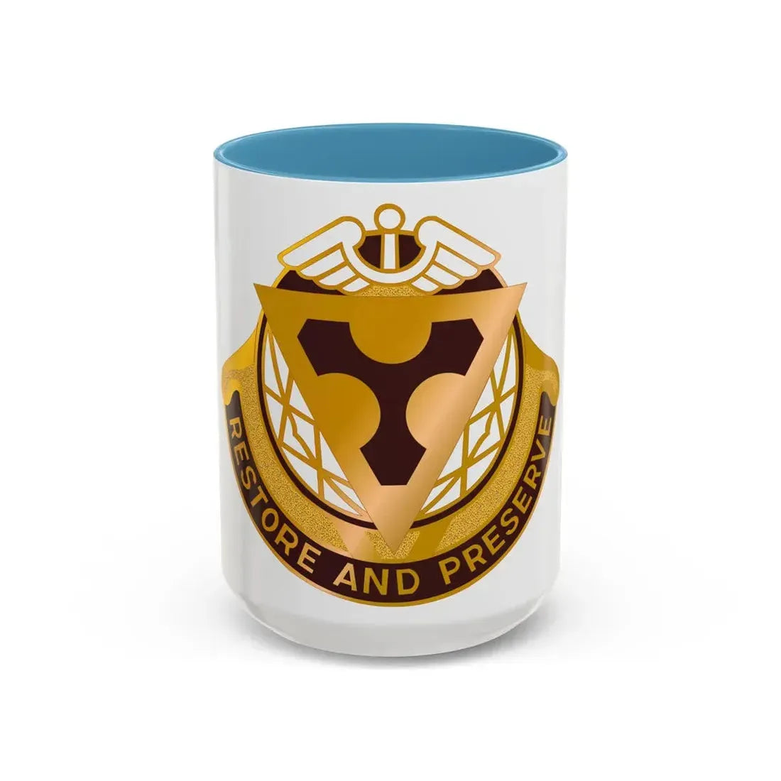 US Area Dental Laboratory Fort Sam Houston (U.S. Army) Accent Coffee Mug 15oz Light Blue - Go Mug Yourself