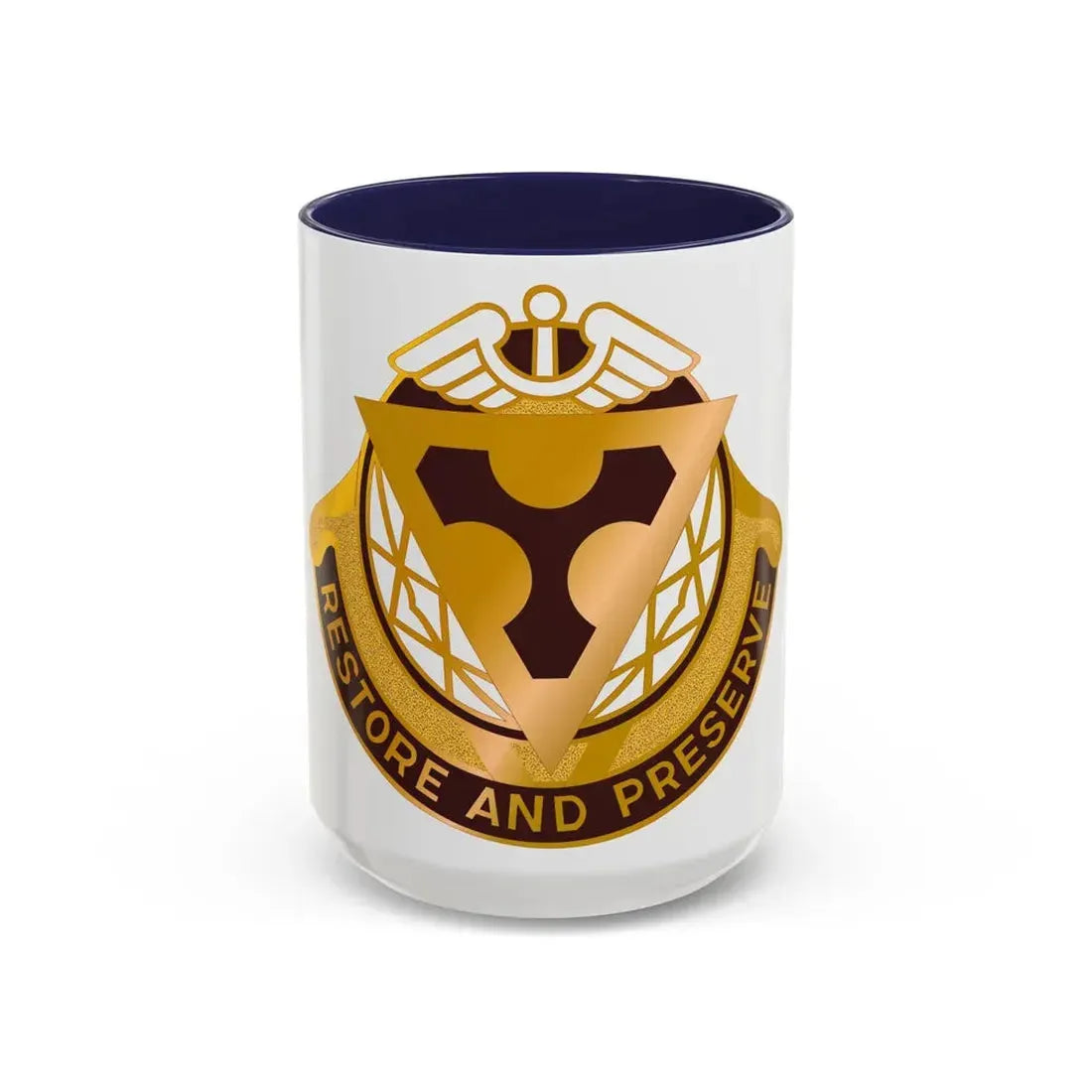 US Area Dental Laboratory Fort Sam Houston (U.S. Army) Accent Coffee Mug 15oz Navy - Go Mug Yourself
