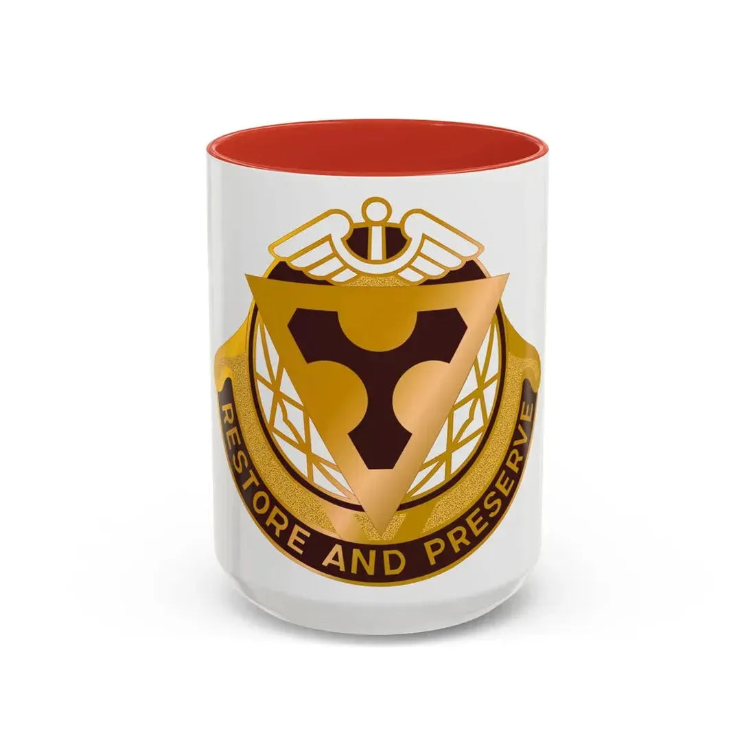 US Area Dental Laboratory Fort Sam Houston (U.S. Army) Accent Coffee Mug 15oz Red - Go Mug Yourself