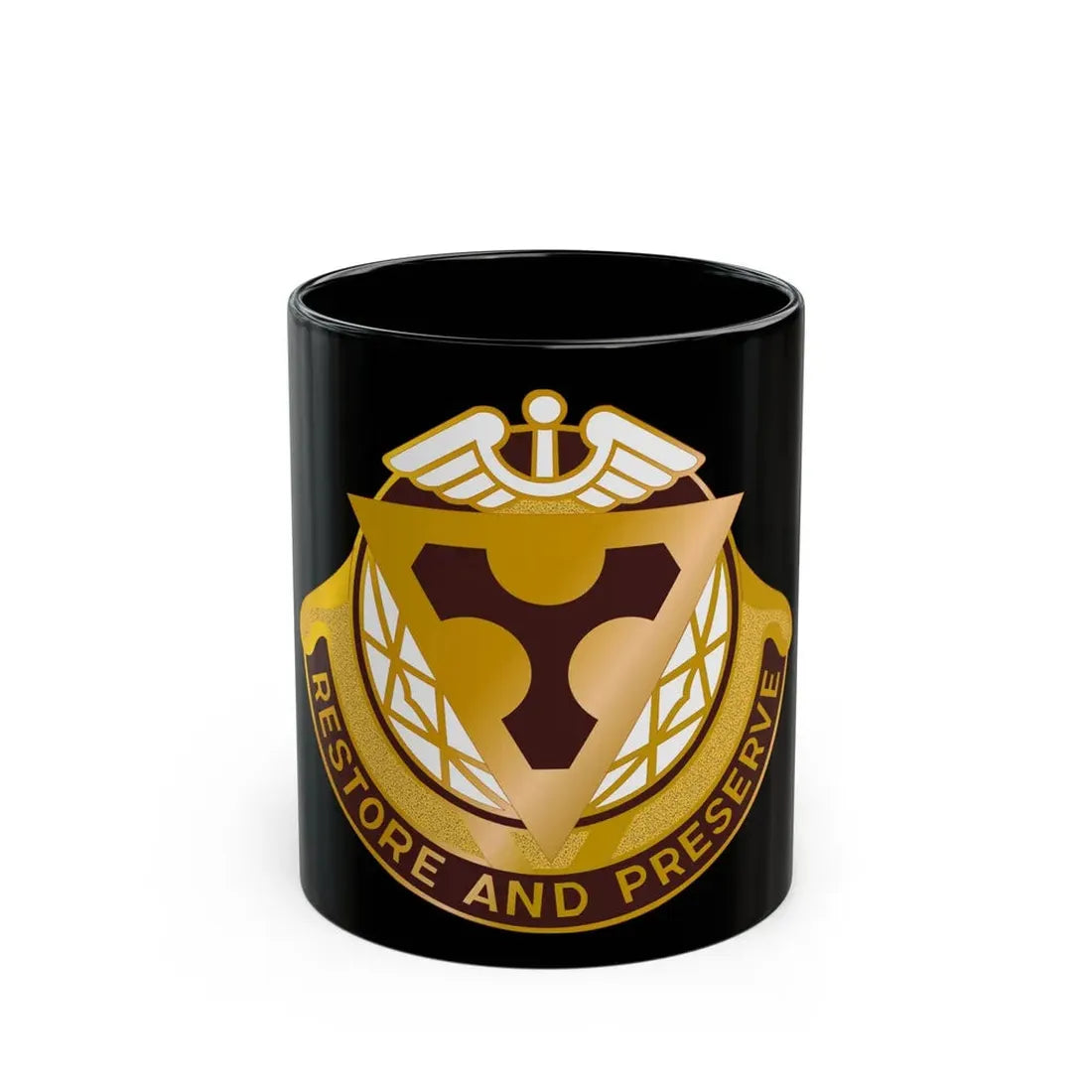 US Area Dental Laboratory Fort Sam Houston (U.S. Army) Black Coffee Mug 11oz - Go Mug Yourself