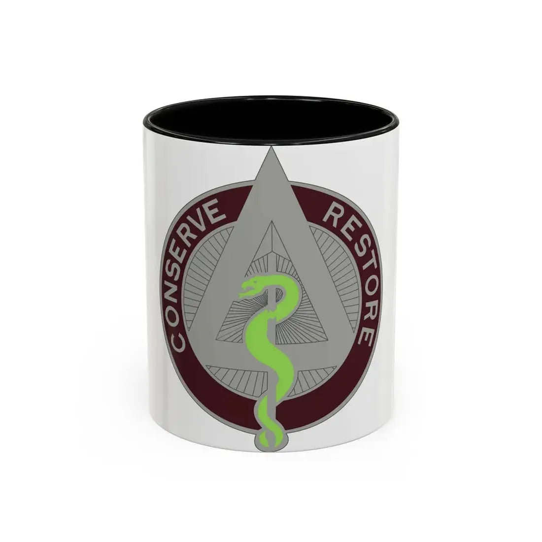 US Area Dental Laboratory Walter Reed Medical Center (U.S. Army) Accent Coffee Mug 11oz Black - Go Mug Yourself